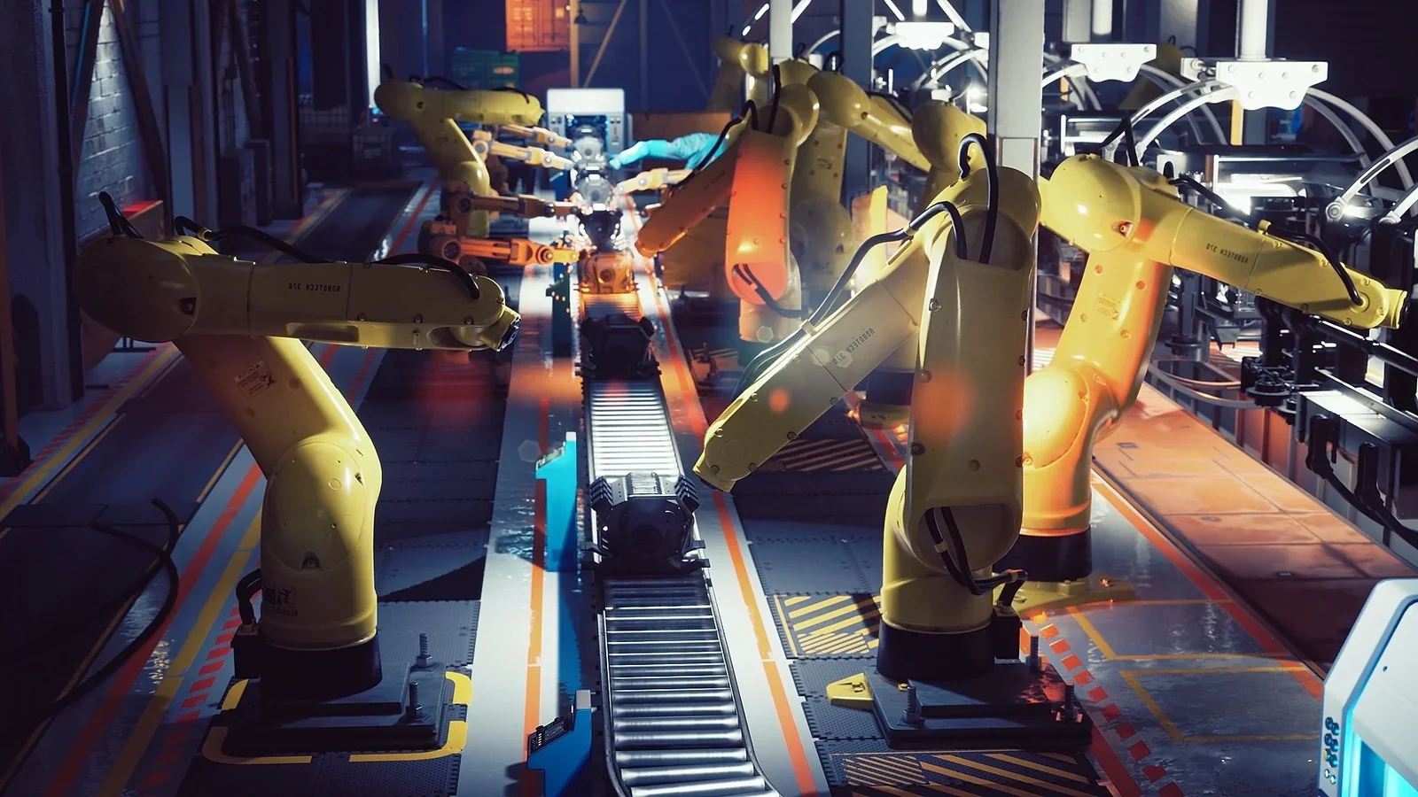 Industriemotiv in einem beispielhaften Website-Entwurf